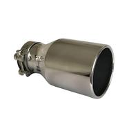Tubo Escape Coche Tubo Escape Acero Inoxidable Gran Diámetro (115 Mm, 4,5 Pulgadas) Con Silenciador Universal Borde .(73MM IN-115MM OUT)
