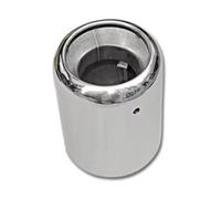 Tubo Escape Coche Tubo Garganta Trasera Coche Para Subaru Para Forester 19-22 Cubierta Punta Silenciador Escape Chapado Acero Inoxidable(Silver)