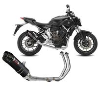 Tubo Escape Completo MIVV GP Carbono tapa de carbono Alto Yamaha Mt-07 2021 2024