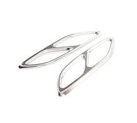 Tubo escape de coche Embellecedor De La Salida Del Tubo De Escape Para Mercedes CLA Clase C118 W118 2020 2021 2022 2023(Plata)