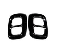 Tubo escape de coche Para Mercedes Para Mercedes GLA H247 X156 GLB X247 Tapa Decorativa Escape Del Silenciador Marco De La Punta Del Moldura(Negro)