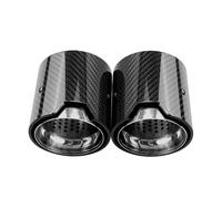 Tubo escape del coche 1 par de extremos para escape fibra carbono para punta silenciador tubo para BMW M2 F87 M3 F80 M4 F82 F83 M5 F10 M6 F12 F13 X5M X6M(3-67mm)