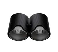 Tubo escape del coche 1 par de extremos para escape fibra carbono para punta silenciador tubo para BMW M2 F87 M3 F80 M4 F82 F83 M5 F10 M6 F12 F13 X5M X6M(2-70mm)