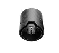 Tubo escape del coche 1 Uds punta de para escape fibra carbono para BMW M2 F87 M3 F80 M4 F82 M5 F10 M6 F12 M135i M235i M140i M240i M335i M340i M435i(Black Matte in67mm)