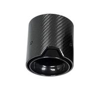 Tubo escape del coche 1 Uds punta de para escape fibra carbono para BMW M2 F87 M3 F80 M4 F82 M5 F10 M6 F12 M135i M235i M140i M240i M335i M340i M435i(Black Glossy in60mm)