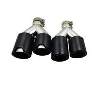 Tubo escape del coche 2 silenciadores universales de fibra de carbono y acero inoxidable para E93.(63-89 Matte)