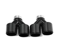 Tubo escape del coche Boquilla de escape para F10, F11, 535d, 535i, 640i, 640d, silenciador de fibra de carbono cuádruple Tubo silenciador escape(Carbon Fiber E)