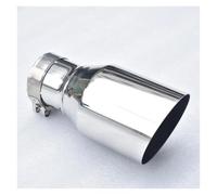 Tubo escape del coche Entrada de 2,5 pulgadas Salida de 4 pulgadas Acero inoxidable 304 de 7,5" de largo Punta del tubo de escape diésel de 2,5" a 4" Tubo silenciador escape(IN57-OUT76MM)