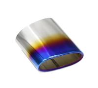 Tubo escape del coche Para 318 X3 E83 F25 Cubierta escape de automóvil Punta silenciador de acero inoxidable Modificado Embellecedor de tubo trasero Carenado del tubo escape(Azul)