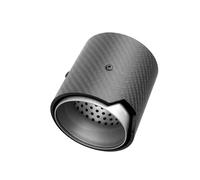 Tubo escape del coche Para BMW M2 F87 M3 F80 M4 F82 M5 F10 M6 F12 M135i M235i M140i M240i M335i M340i M435i 1 Uds Punta de para escape fibra carbono(Silver Matte in70mm)