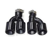 Tubo escape del coche Para G30 G31 535i 528i 530i 2018+ Para M5 Tubo de escape del silenciador de fibra de carbono Tubo silenciador escape(Black2)