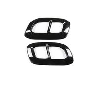Tubo escape del coche Para Mercedes Para Benz GLE 350 450 GLC GLS W167 X253 X167 2020 ABS silenciador coche tubo escape cubierta trasera pegatina decorativa Carenado del tubo escape(Negro brillante)