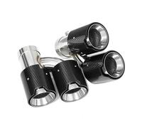 Tubo escape del coche Para Serie F87 M2 F80 M3 M4 Punta de escape modificada con silenciador, 1 par puntas cuádruples fibra carbono brillante estilo H(ID63MMOD101MM)