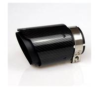 Tubo escape del coche Para sistemas de escape E46, tubo de escape negro mate, fibra de carbono, acero inoxidable, universal, silenciador Boquilla de escape(54-89MM)