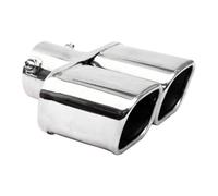 Tubo Escape Del Coche Punta De Silenciador Doble Salida Tubo Escape Cuadrado Universal Boquilla Acero Inoxidable Accesorios Garganta Trasera Coche