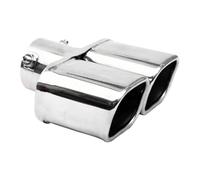 Tubo Escape Del Coche Punta De Silenciador Doble Salida Tubo Escape Cuadrado Universal Boquilla Acero Inoxidable Accesorios Garganta Trasera Coche