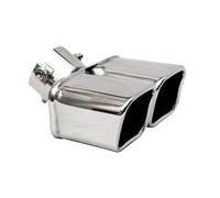 Tubo Escape Del Coche Punta De Silenciador Doble Salida Tubo Escape Cuadrado Universal Boquilla Acero Inoxidable Accesorios Garganta Trasera Coche