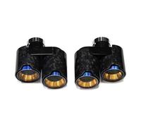 Tubo escape del coche Silenciador de escape con punta de fibra de carbono para G20, G21, 330i, 330d y 330e Carenado del tubo escape(Carbon Fiber C)