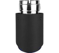 Tubo escape del coche Tubo de Para escape Garganta cola universal Borde recto azul 63-89 mm Para automóvil fibra carbono simple Silenciador Punta final Para Para