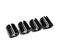 Tubo escape deportivo Para M2 M3 M4 G80 G82 G83 G87 Tapa de escape Tubo Conector directo Boquilla silenciador de acero inoxidable Embellecedor Boquilla(Negro)