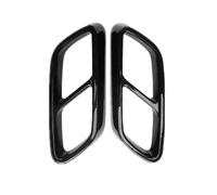Tubo escape Embellecedor Punta Silenciador Tubería Para Mercedes Para Benz Clase C 2022 2023 2024 2 Piezas Acero Inoxidable Escape Garganta Trasera(Negro)