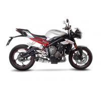 LeoVince Silenciador Slip-on LV One Evo Inox para Triumph Street Triple 765 2017-2022
