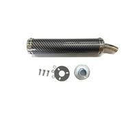 Tubo Escape Moto Silenciador Silenciador de escape universal metal para motocicleta 60 x 280 mm largo para motos 2 tiempos 50 cc a 240