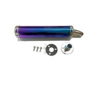 Tubo Escape Moto Silenciador Silenciador de escape universal metal para motocicleta 60 x 280 mm largo para motos 2 tiempos 50 cc a 240