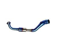 Tubo Escape Motocicleta 51 Mm para NVX125 para NVX155 para Areox155 2016-2018 con Enlace Delantero Punta de Escape(Style 2)