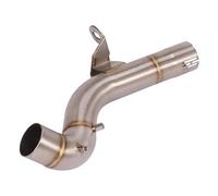 Tubo Escape Motocicleta Para B&MW F750GS F850GS F 850 GS 2018 2019 2020 2021 2022 Silenciador De Tubo De Conexión De Acero Inoxidable Para Motocicleta MCQNDS(Plata)