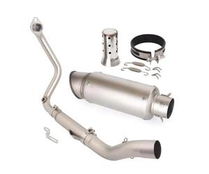 Tubo Escape Motocicleta Silenciador De Tubo Conexión Frontal Escape Completo Para Motocicleta, Para GK350R GK350X GK350T 350 T1/T2/X1/X2/R1/R2 2022-2024