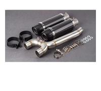 Tubo escape motocicleta Silenciador Escape Motocicleta Sistemas Completos Tubo Medio Para FZ6 FZ6N S2 FZ6S Para Fazer 600 2004-2011