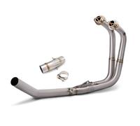 Tubo escape motocicleta Sistema Escape Motocicleta 51mm Tubo Conexión Frontal Antideslizante Para Kawasaki Z400 Para NINJA 400 2018-2024(Type B)