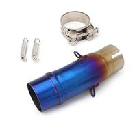 Tubo escape motocicleta Tubo Central Modificado Escape Motocicleta 51mm Para Kawasaki Para Ninja250/400/500 Z250 Z400 Z500 2017-2025(Type B)