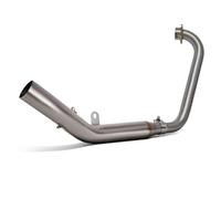 Tubo escape motocicleta Tubo De Cabecera Colector Enlace Delantero Escape Motocicleta De 51mm Para ZT125 ZT155 U1 G1 Z1 Z2 2021-2022(Type A)