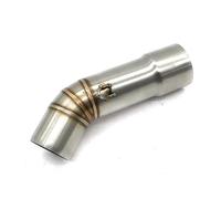 Tubo escape motocicleta Tubo De Conexión Medio Escape Motocicleta 51mm Para FZ8 FZ8N FZ8S YZF-FZ8 FZ800 Para Fazer 2010-2015