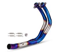 Tubo escape motocicleta Tubo Escape Modificado Motocicleta Tubo Cabecera Enlace Frontal 51mm Para MT07 FZ07 Para Tracer 7 XSR700 R7 2014-2024(Type A)