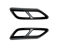 Tubo escape Para A3 8Y S Line Sportback Sedan 2021 2022 2023 Accesorios Cubierta Salida Tubo Escape Silenciador La Cola Automóvil Piezas(Negro brillante)