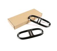 Tubo Escape Para Benz Para GLA H247 Para GLB X247 4WD 20-25 Parachoques Trasero Tubo De Escape Doble Embellecedor Cubierta Acero Inoxidable Silenciador(Plata)