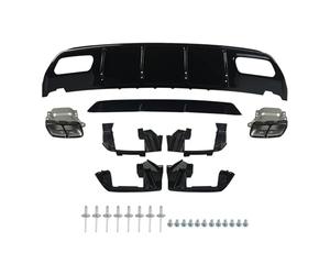 Tubo Escape Para Benz W176 A45 Para AMG A160 A180 A200 A220 A250 Hatchback 2012-2018 Alerón Para Difusor Parachoques Trasero Con Terminales Escape Silenciador