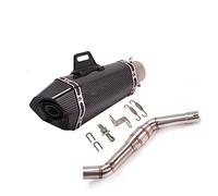 Tubo Escape Para CFMOTO Para MT 650MT Para CF Para MOTO 650 Escape Motocicleta Silenciador Modificado Con Tubo De Enlace Medio Catalizador DB Killer Silenciador Tubo Escape(Size:E)