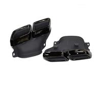 Tubo Escape Para Mercedes Para Benz Clase C W205 2015 A 2018 Actualización Tubo Escape C63 Para Punta Silenciador Boca Cuadrada Para AMG Silbato Escape Coche(Negro)