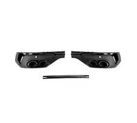 Tubo Escape Para Q5 Para Sportback 2020-2023 Parachoques Trasero Labio Divisor Difusor Terminales De Escape Accesorios De Puerto Falso Silenciador(Negro)