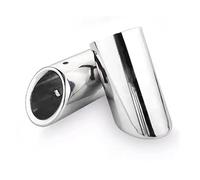 Tubo Escape para VW para Touran 5T1 Accesorios para Automóviles Tubo Escape Coche Silenciador Punta Escape Cubierta Tubo Turbocompresor Coche(70mmSilver)