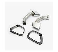 Tubo Escape Para X5 E70 2008-2013 Tubo De Escape Punta Silenciador Acero Inoxidable 304 Tubo Escape Automóvil 1 Par Punta Escape Silbato Escape Coche(Plata)