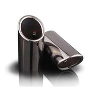 Tubo Escape Pieza De Coche Para Serie 5 520i 523i 525i F10 F11 F07 2 Piezas Silenciador De Escape Cubierta Tubo De Acero Inoxidable Silbato Escape Coche(2pcs bevelBlack)