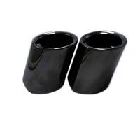 Tubo Escape Pieza De Coche Para Serie 5 520i 523i 525i F10 F11 F07 2 Piezas Silenciador De Escape Cubierta Tubo De Acero Inoxidable Silbato Escape Coche(2pcsBlack)