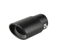 Tubo Escape Punta de silenciador de escape universal para coche, redonda, trasera, cromada, redonda, para tubo de escape Adaptador Tubo Escape(BlueB)