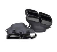 Tubo Escape Punta Escape Automóvil Para La Clase S W222 2014-2020 Para AMG 63 Boquilla De Escape Con Salida Cuádruple Y Boca Cuadrada. Actualización Del Tubo(17-20 Black)