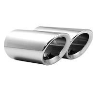 Tubo Escape Punta Escape Automóvil Para VW Para JETTA/para SAGITAR/para POLO/para GOLF 7/para Passat/para Tiguan Silenciador De Terminales Escape(68mm Silver 2PC)